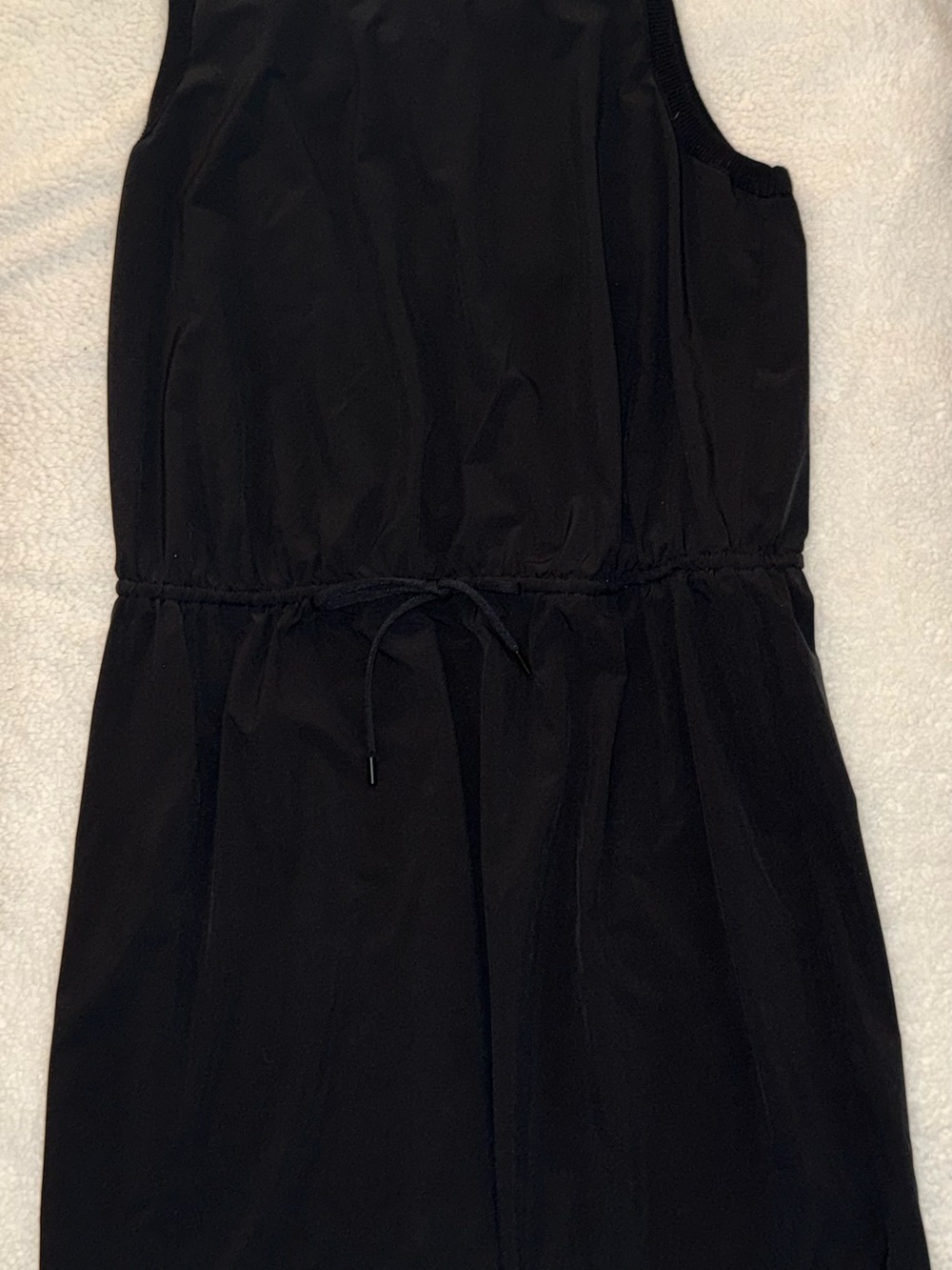 Athleta Presidio Black Sleeveless Cinch Waist Travel Dress XL
